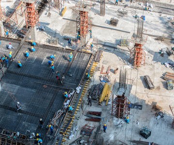 construction site aerial